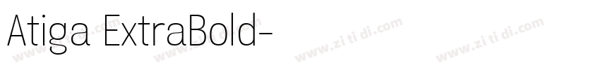 Atiga ExtraBold字体转换